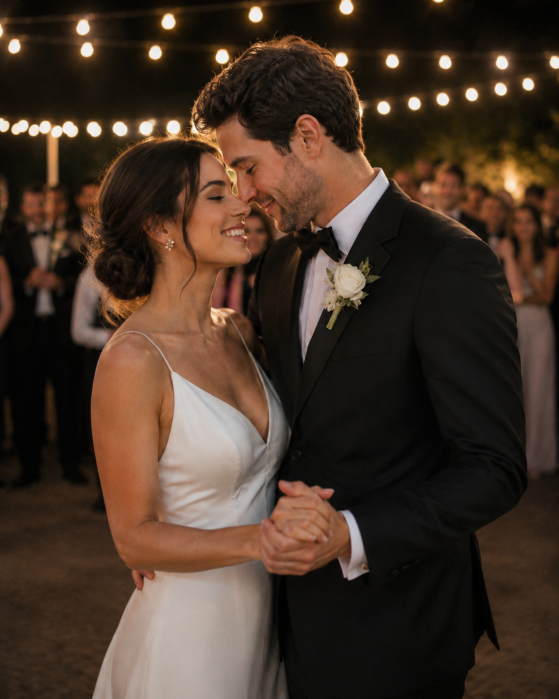 Wedding couple dancing